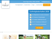 Tablet Screenshot of clubgolf.de